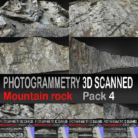 3D Photogrammetry scanned Mountain Rock Pack 4